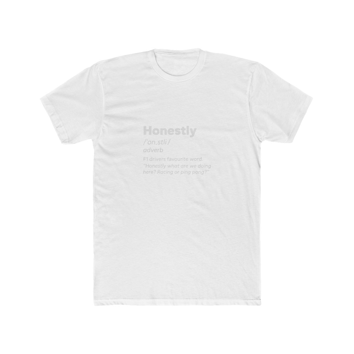 Seb Vettel Honestly F1 Dictionary Meme T-Shirt