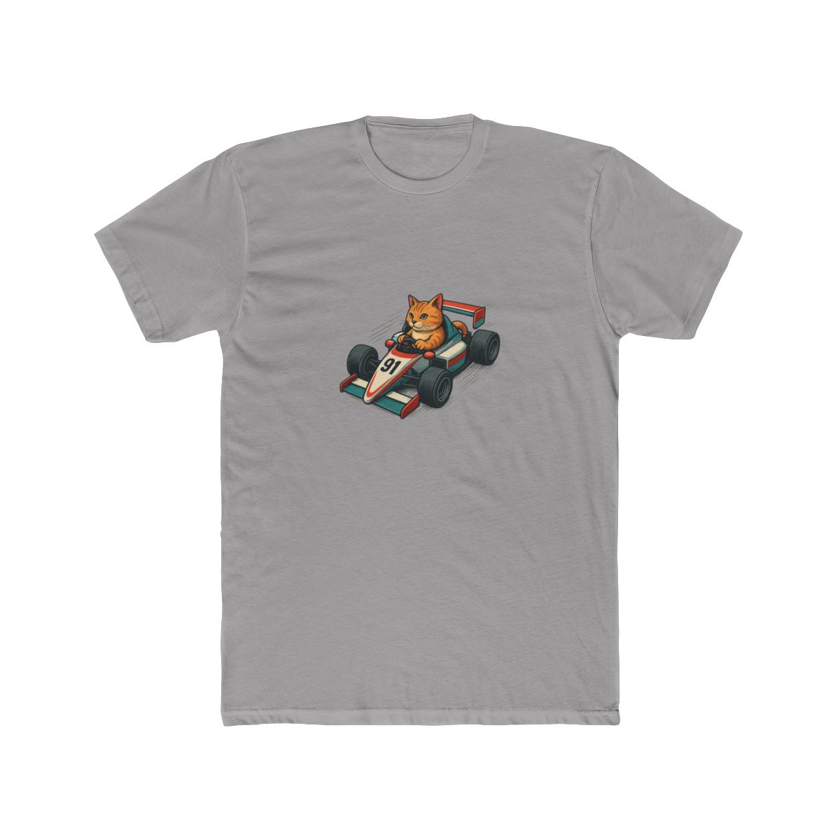 Funny Cat Formula 1 Racer T-Shirt