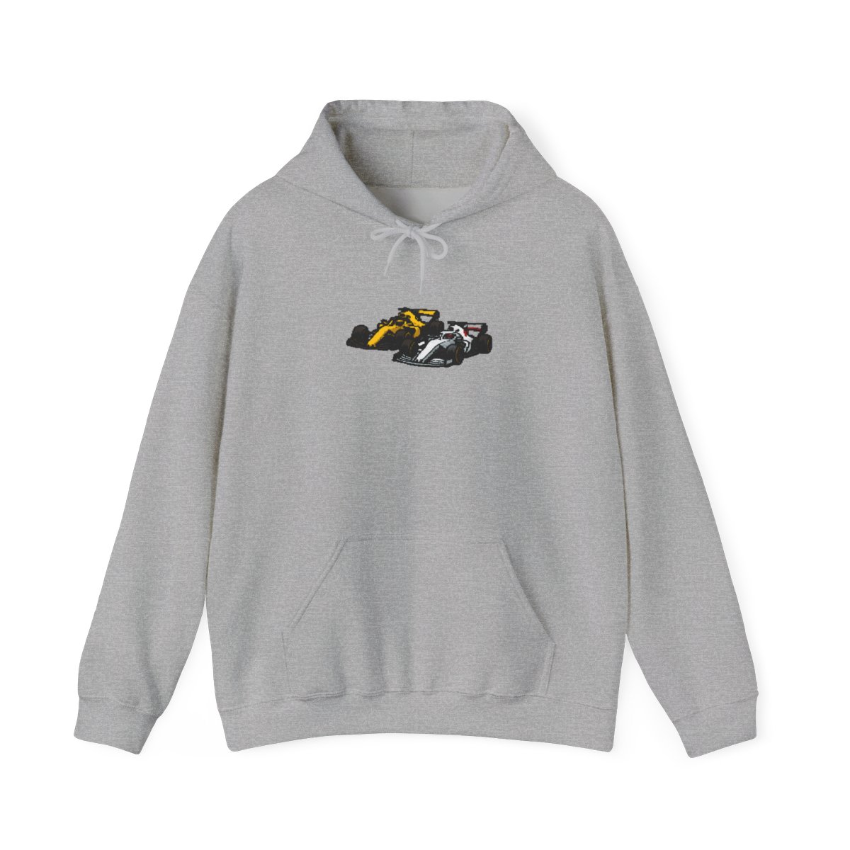 High-Speed Formula 1 Racer Graphic Hoodie