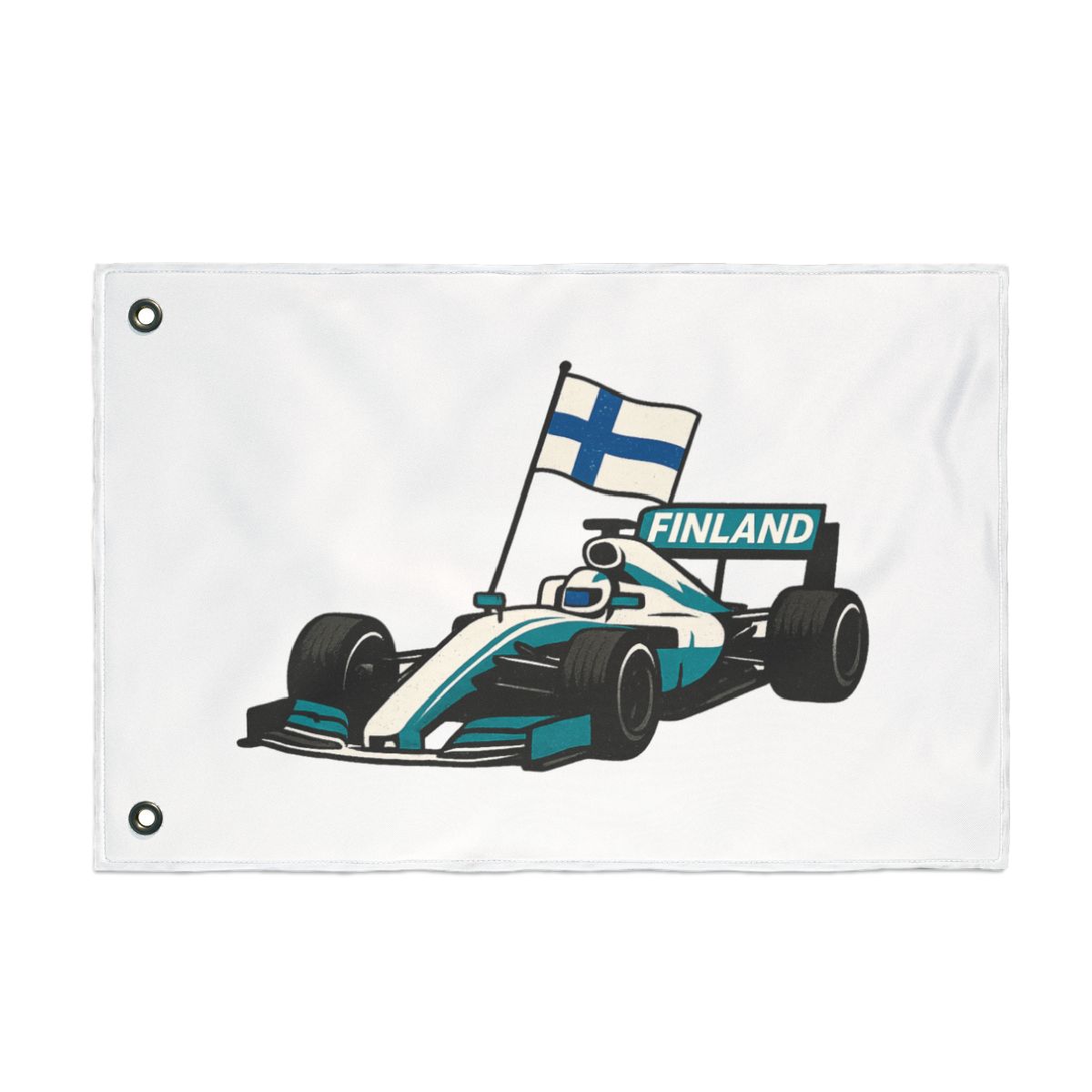 Formula 1 Finland Flag | Bold Racing Wall Art