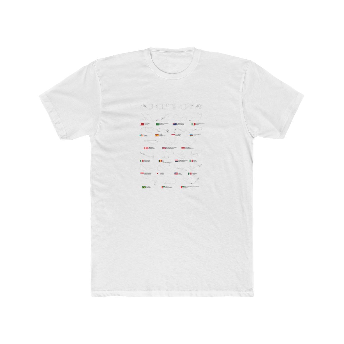 Circuits Formula One Cars English T-Shirt