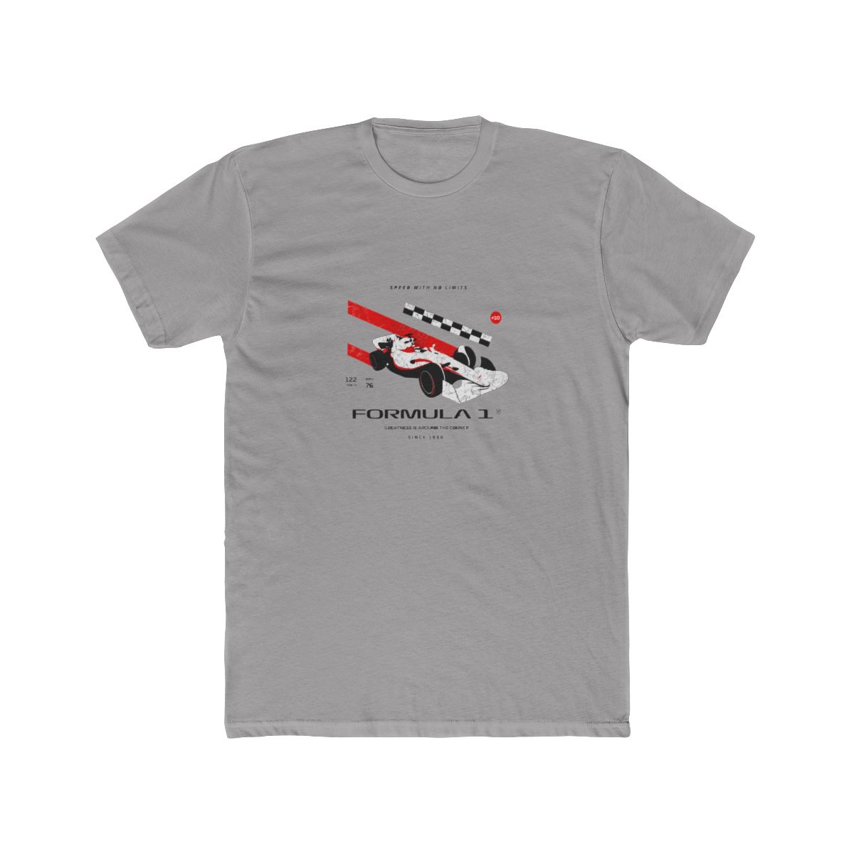 Formula 1 Distressed Car Graphic T Shirt